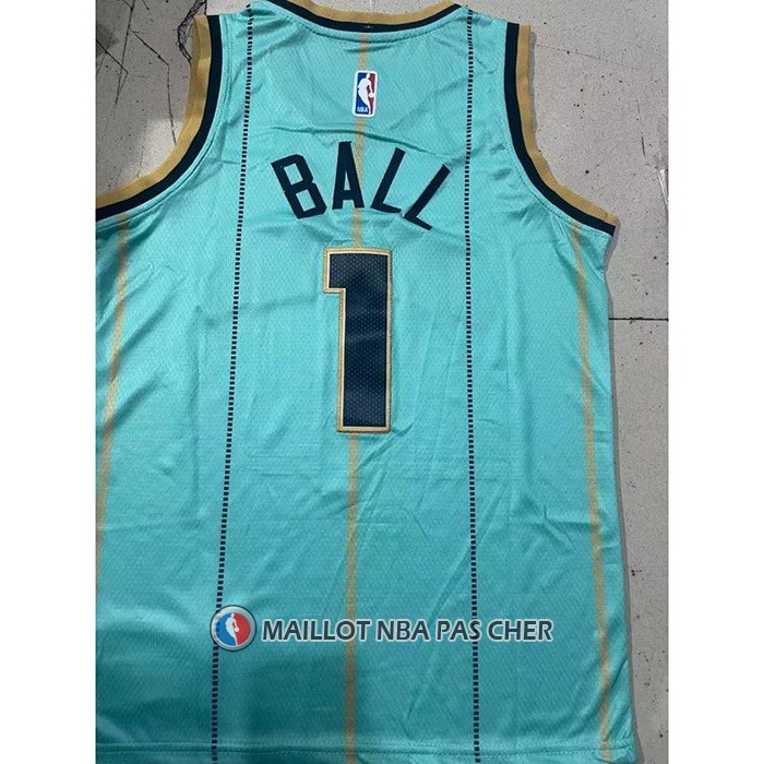 Maillot Enfant Charlotte Hornets Lamelo Ball NO 1 Ville 2020-21 Vert